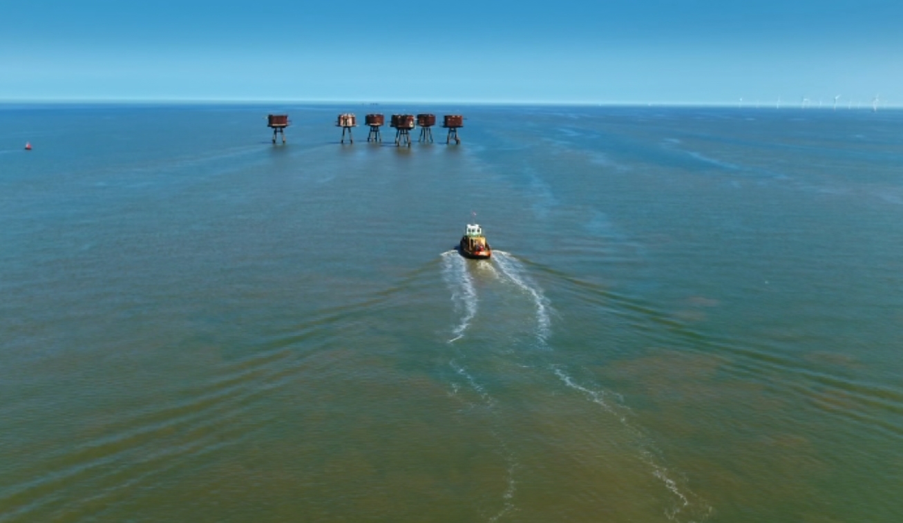 Red Sands Fort Aerial